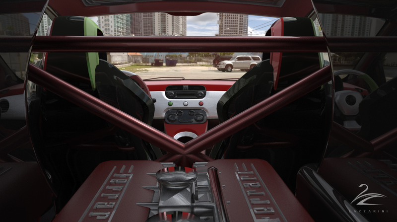 Illustration for article titled Crazy Italian Designers Want To Build That Fiat 500 With A Ferrari V8